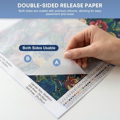 400Pcs Diamond Painting Release Paper: Double-Sided Non-Stick Pre-cut Cover S…