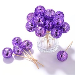 Yescom 20PCS 1.6″ Small Disco Ball Mirror Mini Hanging for Events Wedding Party