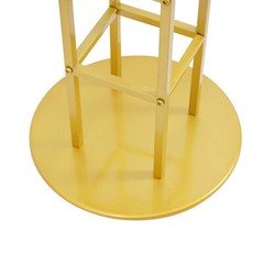 46.65in Gold Metal Large Open Flower Frame,wedding Floral Riser,top Flower Stand