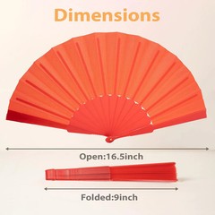 12PCS Folding Hand Fan – Portable Handheld Fan for Women & Men, for Wedding, Tea