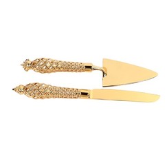 ˇVintage Engraved Cake Knife And Server Set For Wedding