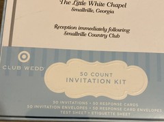 Club Wedd Target 50 Count Invitation Kit 50 Response Cards New In Unopened Box