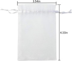 Attractive Multi-Color Organza Pouches – 50pcs 3.54»x4.33» for Gift Wrapping