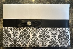Black & White Damask Design Wedding Guest Book Anniversary Guest Book New No Box