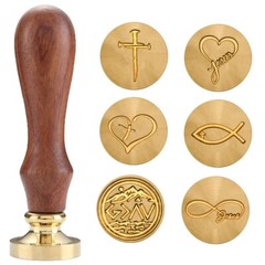 Jesus Christian Seal Wax Stamp Bronze Head with Handle, for Wedding, Cards