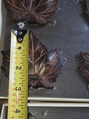 Pottery Barn Maple Leaf Place Card Holders Set of 8 Bronze Metal w/ Boxes #100