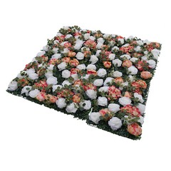 Romantic Artificial Flower Wall Panel Rose Wedding Bouquet Floral Decor 60*40cm