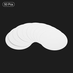 PATIKIL 3.9-inch Round Cardboard Paper, 50 Pcs Blank Disc 3.9-inch, White