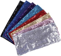 50 Pack Stretch Sequin Chair Sashes Bands Gold Wedding Party Chair Decoration 4x