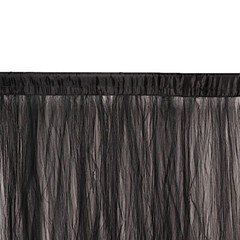 BLACK 5 ft x 10 ft Sheer Tulle Backdrop Curtain Panels Wedding Party Decorations