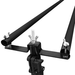 BLACK 10 ft Double Cross Bars Mounting Hardware BACKDROP STAND KIT Wedding Party