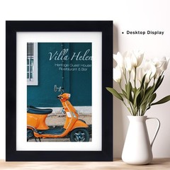 Picture Frames 5×7 Black Photo Frames Display 4×6 Pictures with Mat for Desk …