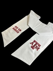 Texas A&M University Cotton Wreath Sash (2 Logos) 35k Stitch