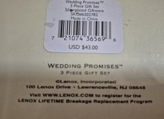 Lenox Wedding Promises 3 PC Gift Set (S1552)