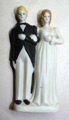 VINTAGE Wedding CAKE Topper BISQUE
