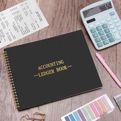 Hautoco Accounting Ledger Book For Small Business Bookkeeping Home Budget