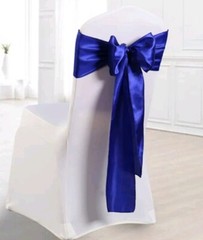 NEW PACK OF 10 SATIN CHAIR BOWS RIBBON SASHES FOR PARTIES WEDDINGS ♡ 5.5″ x 106″