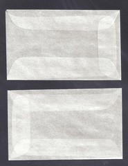 100 #1 Glassine Envelopes Measuring 1 3/4 x 2 7/8 inches One Size, Black