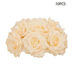 Artificial Flower Ball 10 Pcs Champagne Diamond Rose Pearl Wedding Centerpiece