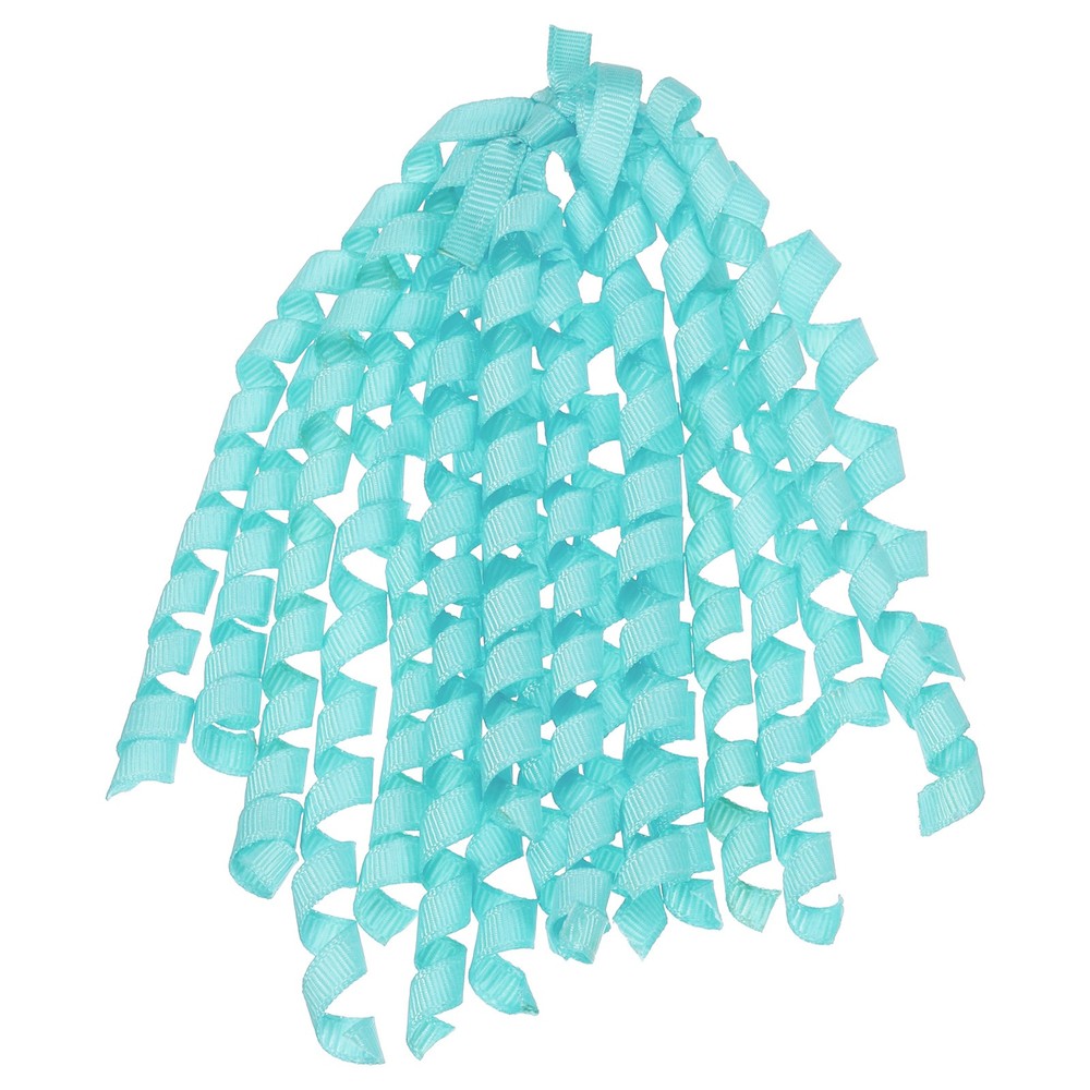 6 Count 6″ Large Curly Bows for Gift Wrapping Curling Ribbon Light Blue
