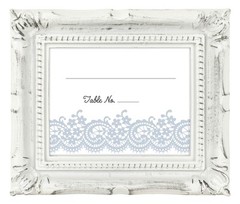 MCS Wedding Photo Frame/Placecard Holder, 69044, 24-Pack, Rustic White