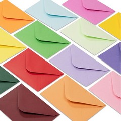 Gift Card Envelopes – 160-Count Mini Envelopes, 4 x 2.7 Inches, 16 Colors