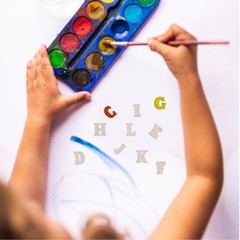 100 Pcs Small Wooden Letters for Crafts Crafting Stickers Scrapbooking Toy