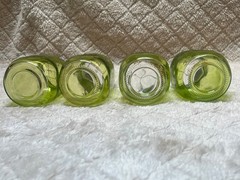 Country Cottage Glass Jars Vase Green Pint Size Centerpiece Wedding Décor