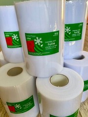 Roll of White Tulle – Unused – 6 inches x 100 yards