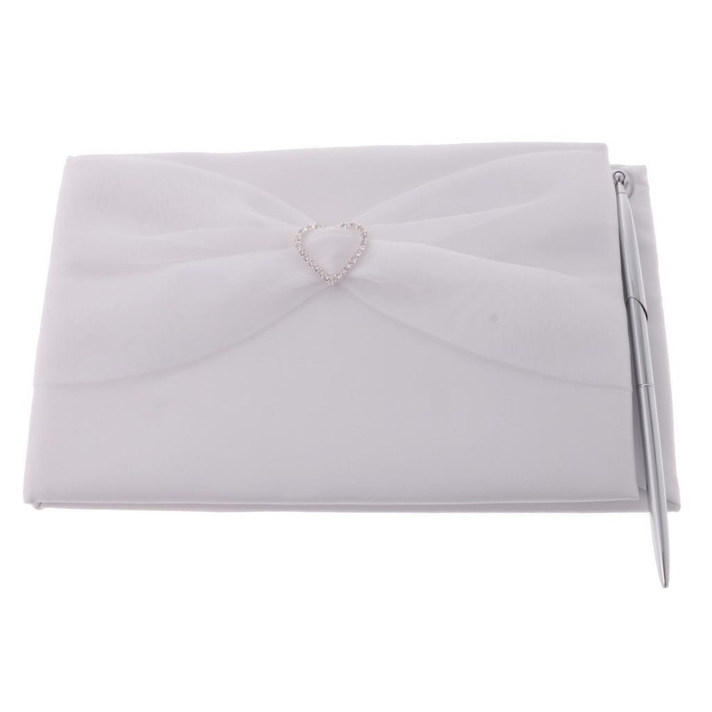 Crystal Design Guest Book and Pen Set Wedding Party