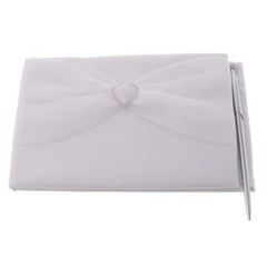 Crystal Design Guest Book and Pen Set Wedding Party