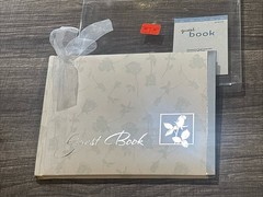 Vintage 2001 NOS Guest Book ANY OCCASION Wedding Roses Light Green White Grey