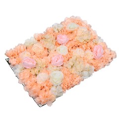 6pcs Artificial Flower Wall Panels Wedding DIY Silk Petals Floral Backdrop Decor