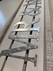 Mr & Mrs 31.5” X 9.5” Rustic Wood & Metal Wedding Decor Hanging Sign
