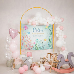 6.6ft wedding arch backdrop stand gold metal balloon arch frame party decor set