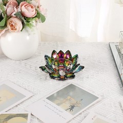 OwnMy Colorful Crystal Lotus Flower Tea Light Holder – Petals