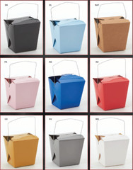 Paper Take Out Food Box Oriental Chinese Cube Square Rectangle Party Favor Gifts