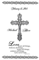10 Personalized Scripture Wedding Luminaries Vellum Centerpieces Decorations
