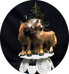 Country Western Horse Wedding Cake Topper Groom top Farmer Barn Cowboy Cowgirl