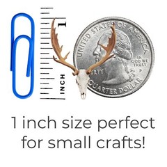 Fallow Deer Skull, deer wedding cake toppers, decor, favors, cupcake toppers, mi
