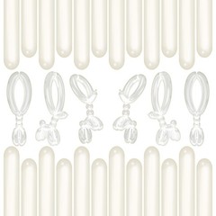 200 Pieces 260 Balloons Twisting 260Q Long 51 inches, Transparent