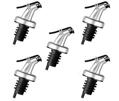 HORNO 5 Pack Oil Spouts, Olive Vinegar Bottle Stopper Clear» or «Glossy