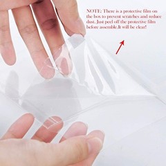 12PCS Transparent Boxes 4 x 4 x 8 inch, Candy Box, Clear Favor Boxes Gift Box…