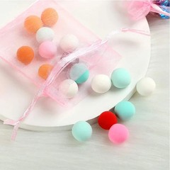 5 pcs Small Pink Organza Drawstring Bag Jewelry Gift Pouch for Wedding, Birthday