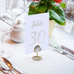 32 Silver Wedding Table Numbers 1-30 – 4×6 Table Numbers for Wedding Receptio…
