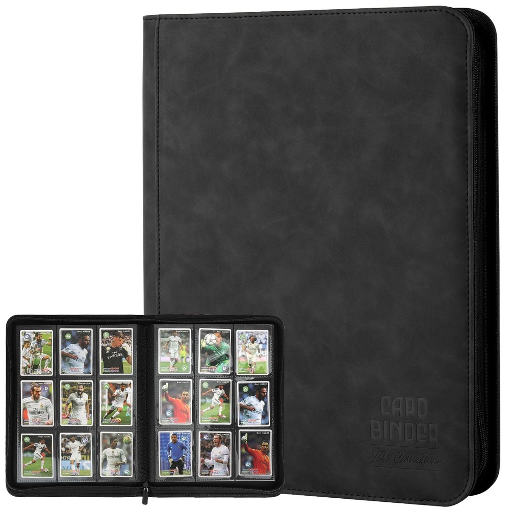 Arkeiliy Trading Card Binder Premium 9 Pocket Double Sided 540 Pocket Pu Card