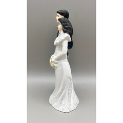 Funny Mooning Wedding Cake Topper Bride Groom Gag Cutouts Quirky Unique 4.5″