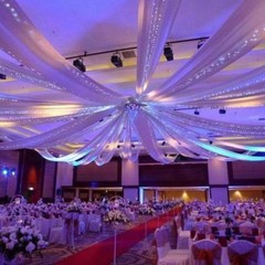 Stainless Steel 28″ Ceiling Draping Hoop Ring Hardware Kit Wedding Decorations
