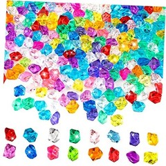 Syhood 400 Piece Multicolor Acrylic Gems Ice Cubes Set Fake Crushed Multi-color