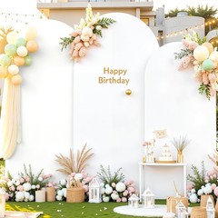 Stretch Spandex Archway Cover with Zipper Fits 4FT–7.2FT Wedding Decor Backdrop